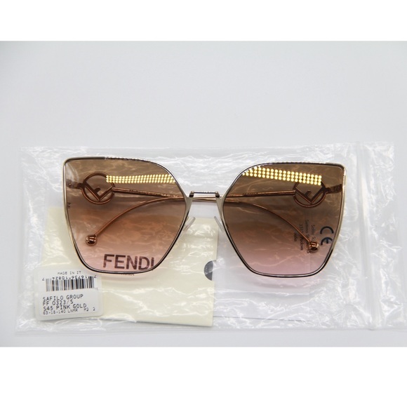 NEW FENDI FF 0323/S S45 GOLD SUNGLASSES FF 0323/S - Picture 12 of 13